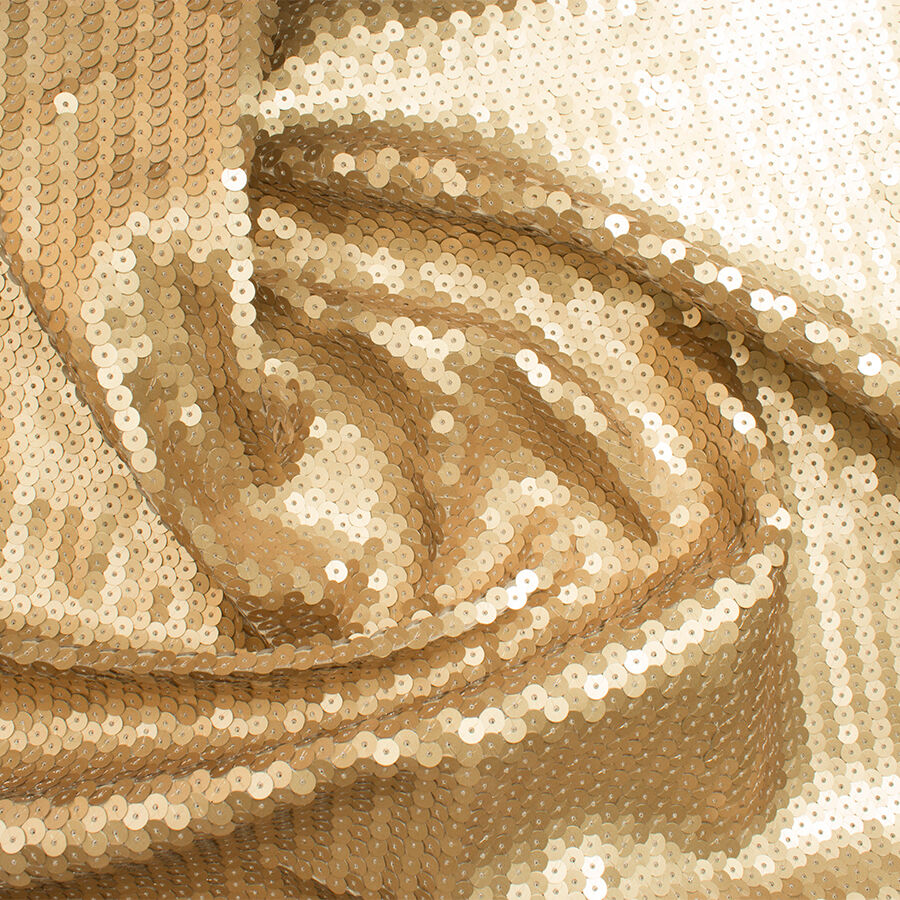 Rich Gold All-Over Sequin Fabric
