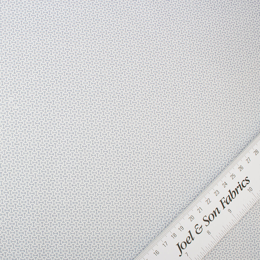 Blue & White Geometric Printed Cotton Shirting (A 3.60m Piece)