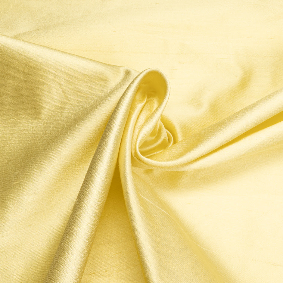 Lemon Sorbet Yellow Silk Shantung