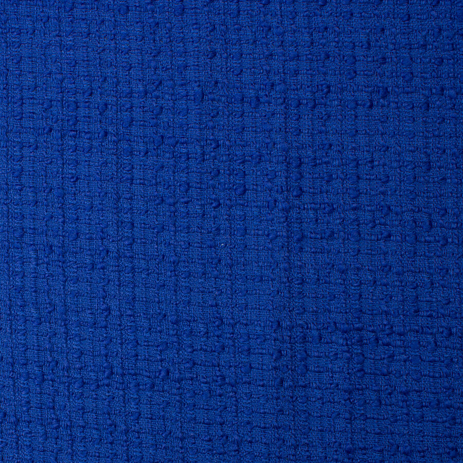 Deep Blue Wool Blend Bouclé