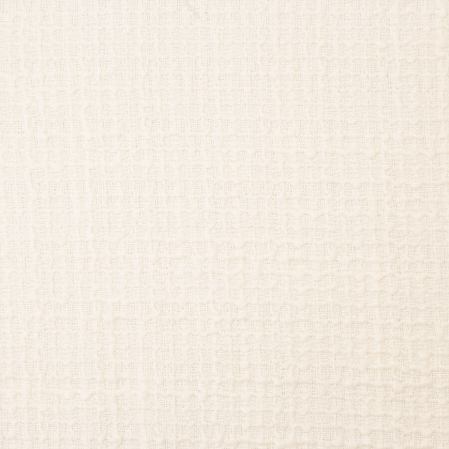 Ivory Wool Blend Bouclé