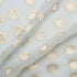Pale Blue & Metallic Spot Silk Georgette Fabric