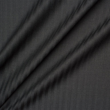 Dark Grey 16 Micron Double Twist Wool Suiting