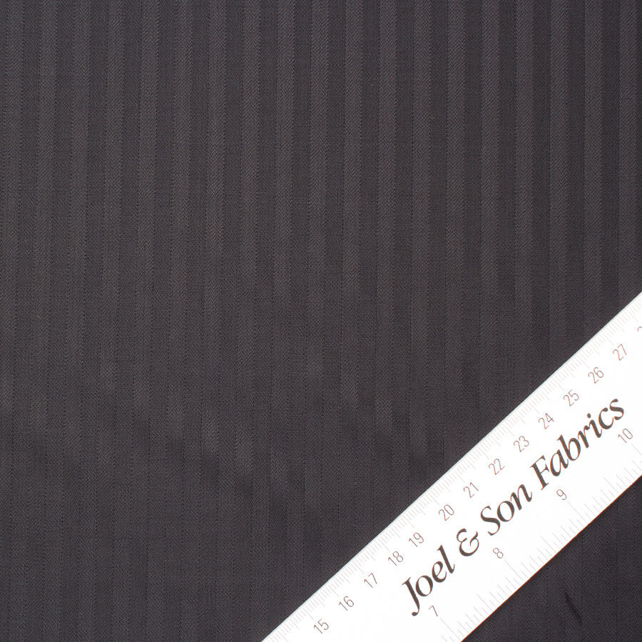 Dark Grey 16 Micron Double Twist Wool Suiting