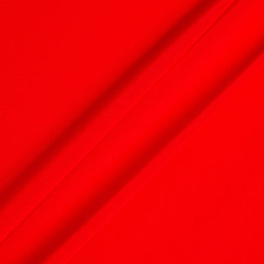 Bright Red Silk Crêpe de Chine