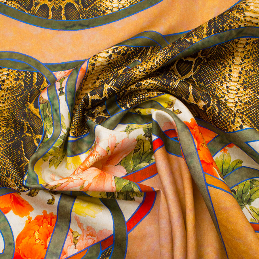 Multi-Coloured Printed Luxury Cotton