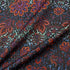 Orange Floral Animal Printed Silk Jacquard