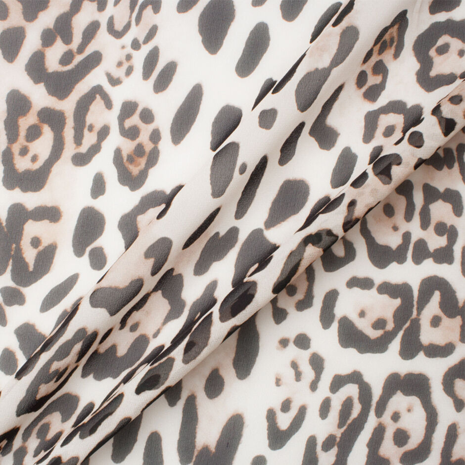 Animal Printed Silk Georgette (A 1m Piece)