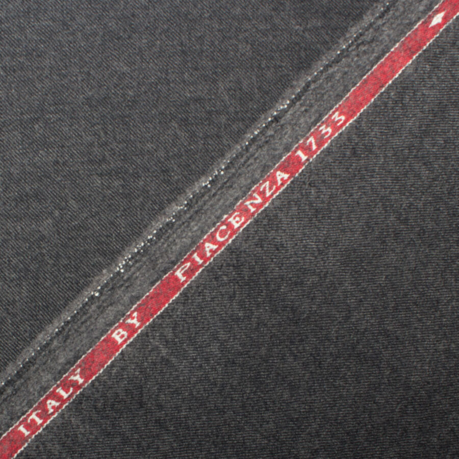 Deep Grey Superfine 'Emotion' Pure Wool Suiting (A 3m Piece)
