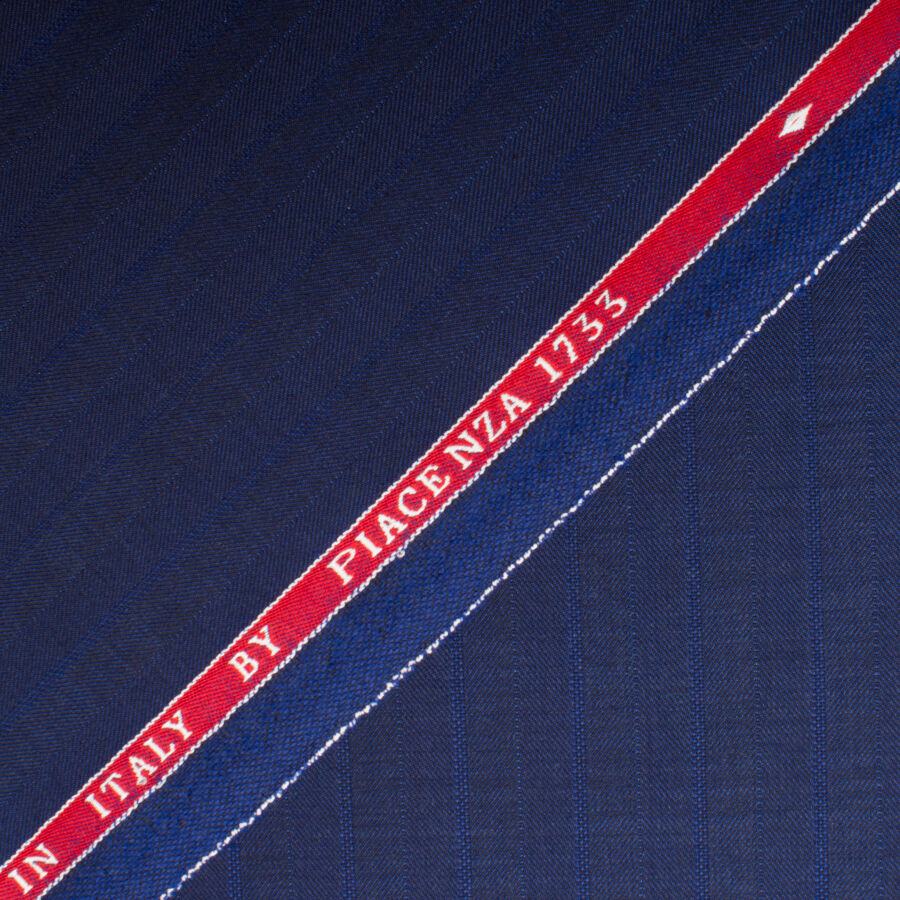 Dark Blue Superfine 'Emotion' Pure Wool Suiting