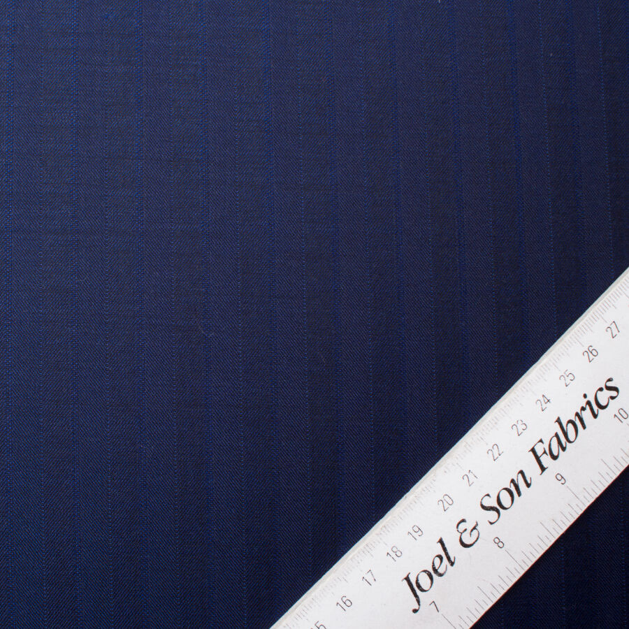 Dark Blue Superfine 'Emotion' Pure Wool Suiting