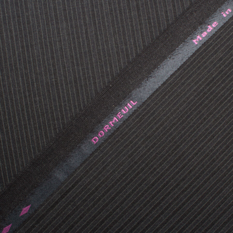 Two-Tone Grey Pinstripe Super 120s Pure Wool (A 2.25m Piece)