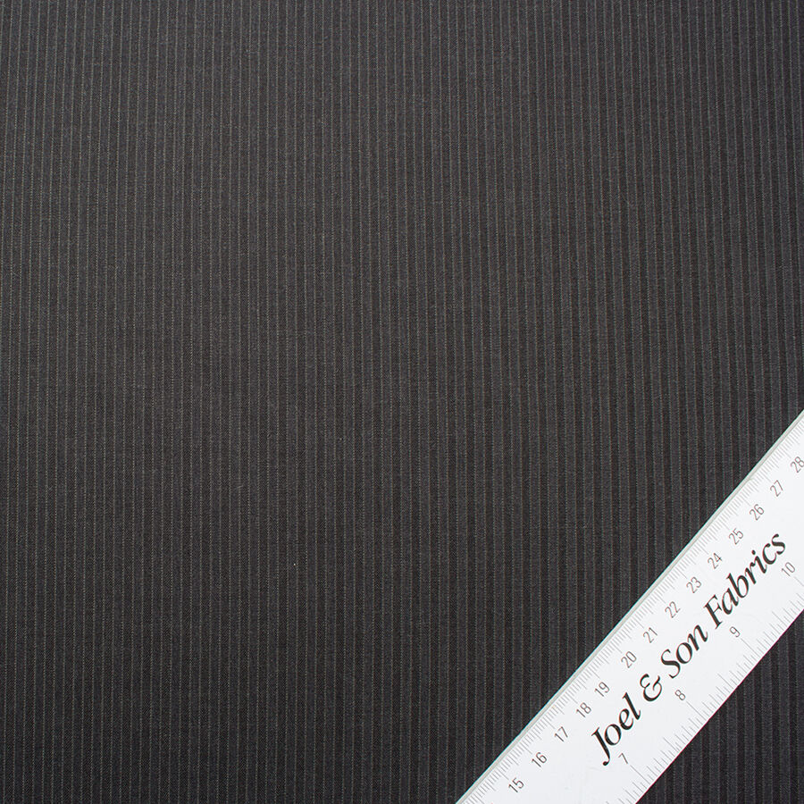 Two-Tone Grey Pinstripe Super 120s Pure Wool (A 2.25m Piece)