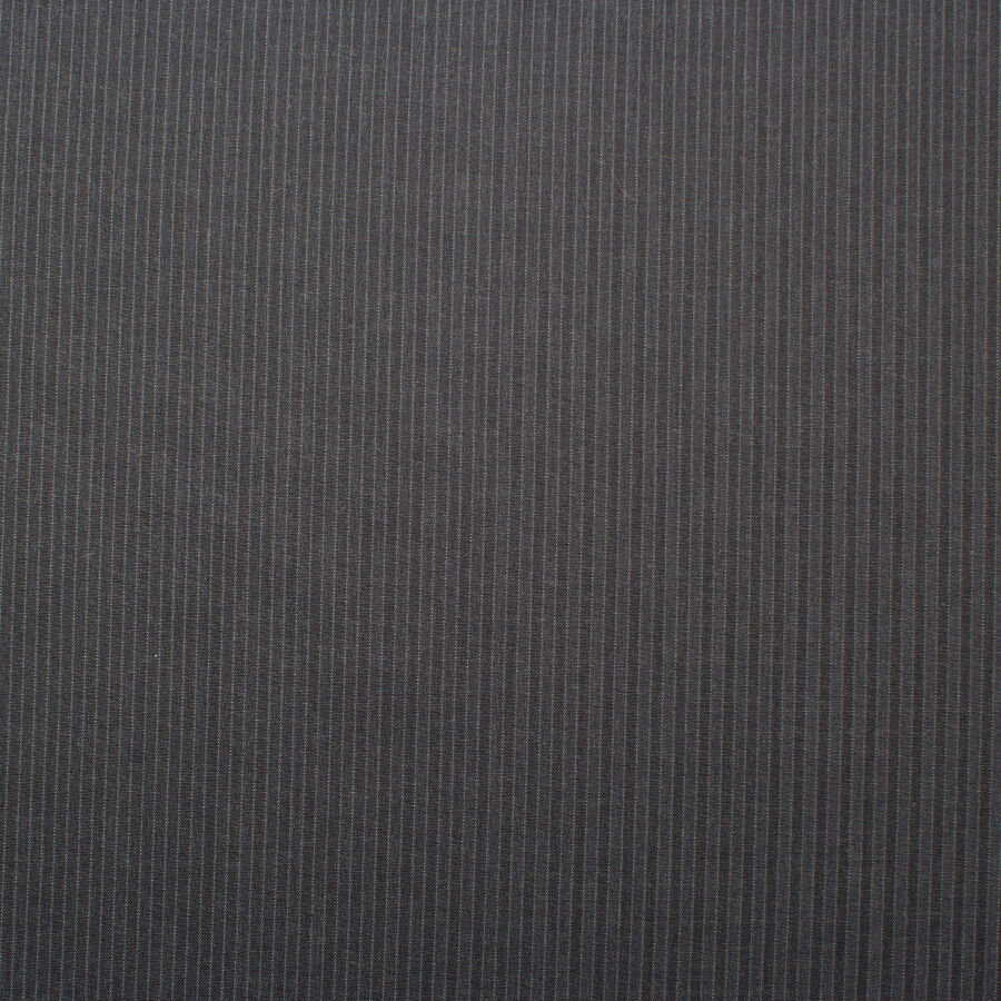 Two-Tone Grey Pinstripe Super 120s Pure Wool (A 2.25m Piece)