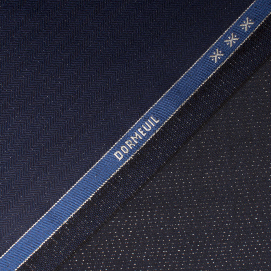 Blue Wool & Lurex Suiting