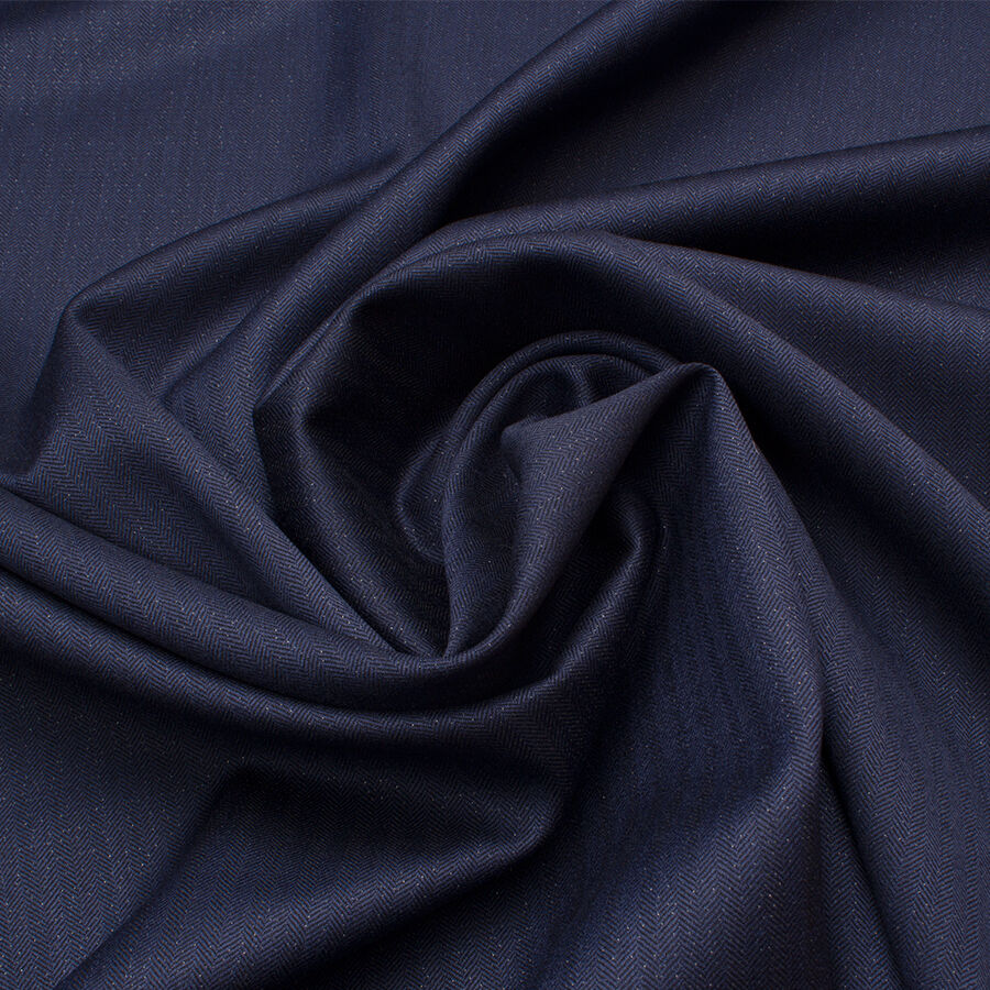 Blue Wool & Lurex Suiting