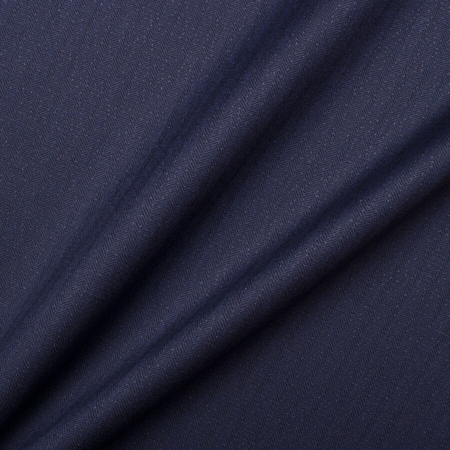 Blue Wool & Lurex Suiting