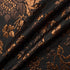 Bronze Metallic Floral Black Cloqué (A 2.45m Piece)