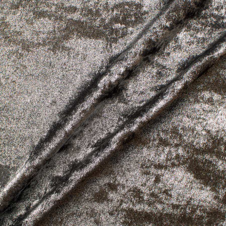 Dark Silver Grey Laminated Microfibre