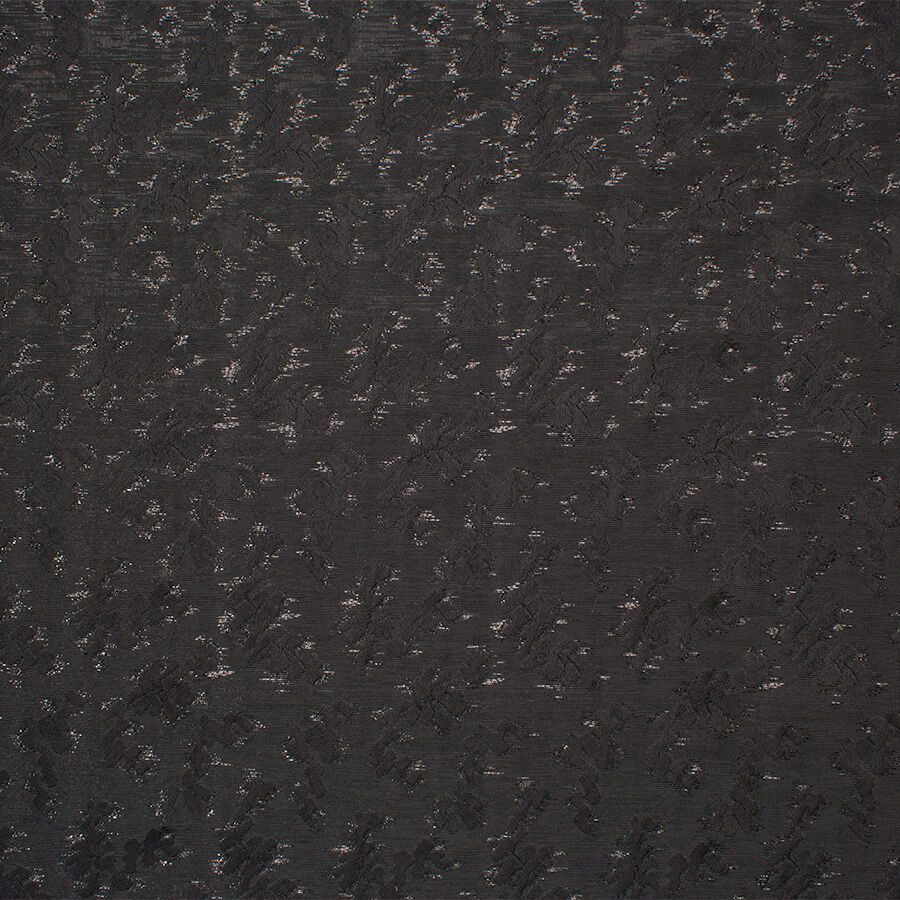 Black Metallic Jacquard Brocade
