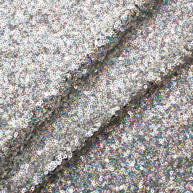 Mini Holographic Sequinned Stretch Tulle