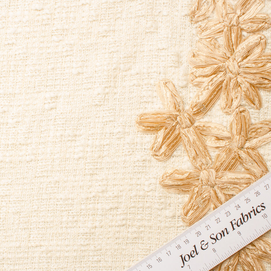 Rich Cream Cotton Blend Bouclé