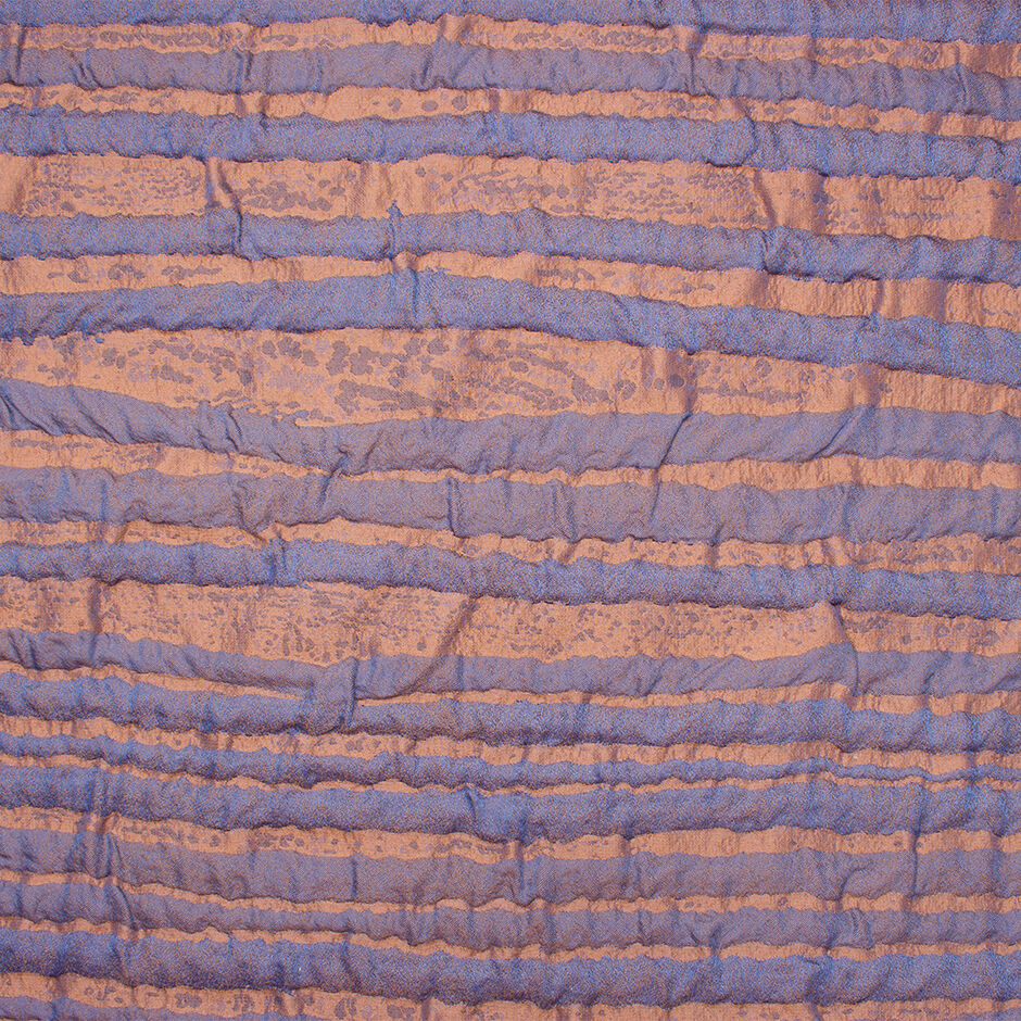 Lavender & Rust Wool Blend Brocade