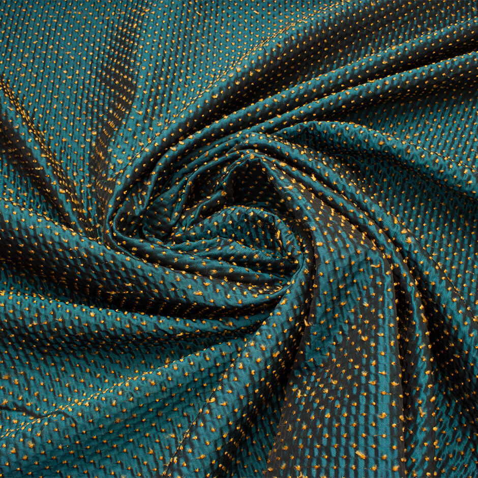 Deep Turquoise Poly Taffeta (A 3m Piece)
