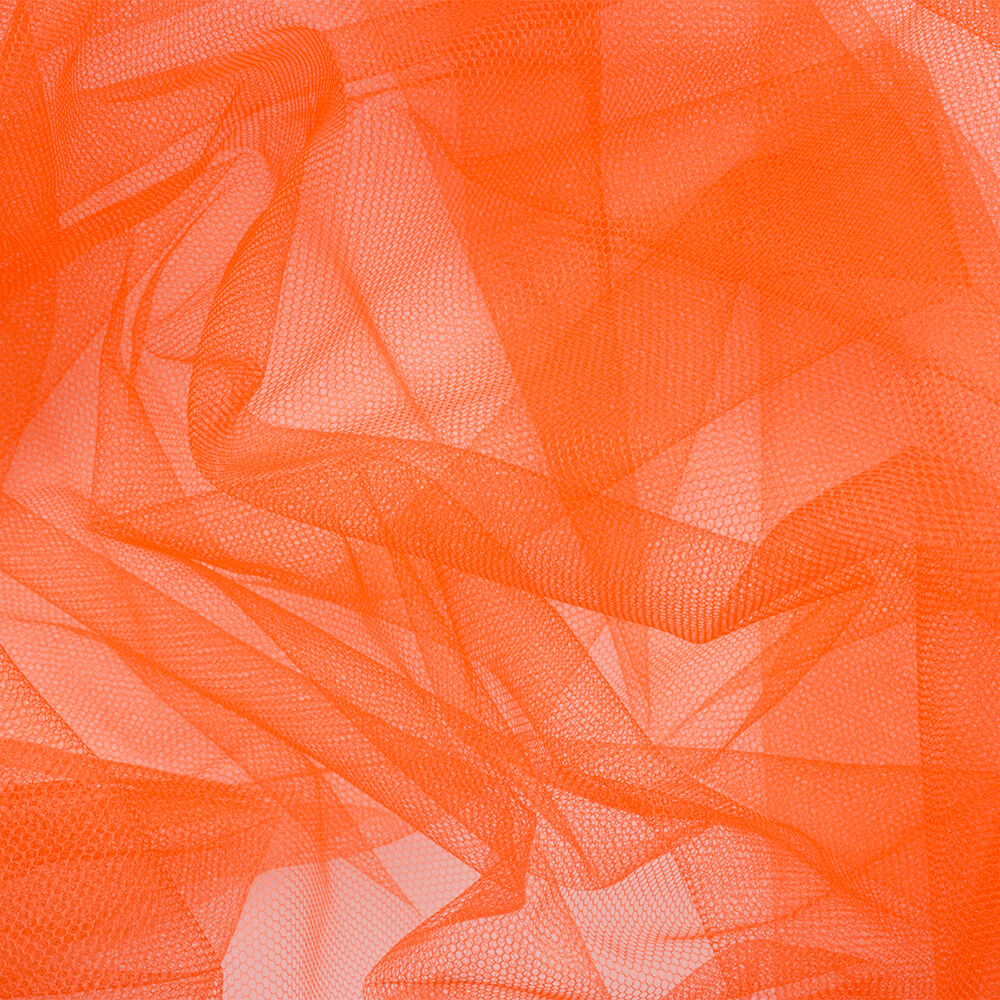 Bright Orange Illusion Tulle