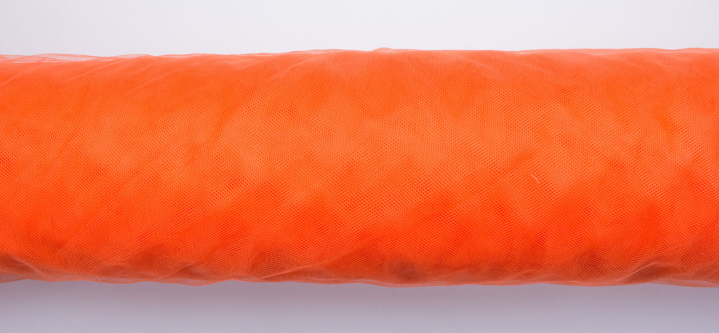 Bright Orange Illusion Tulle