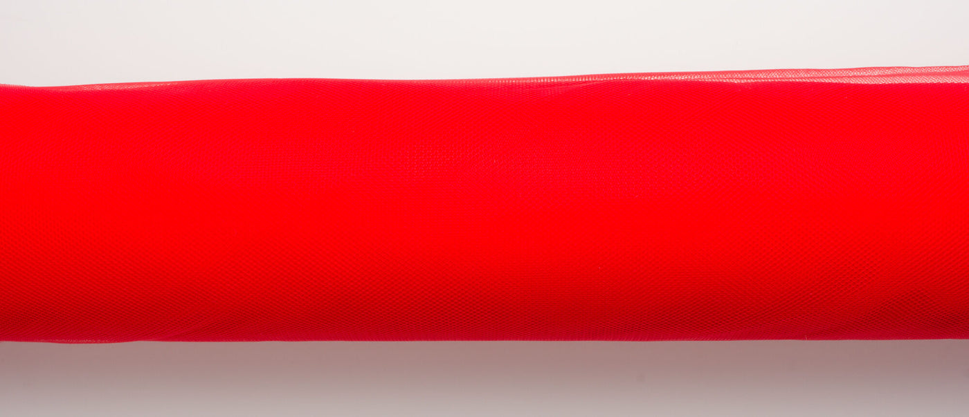 Bright Red Illusion Tulle