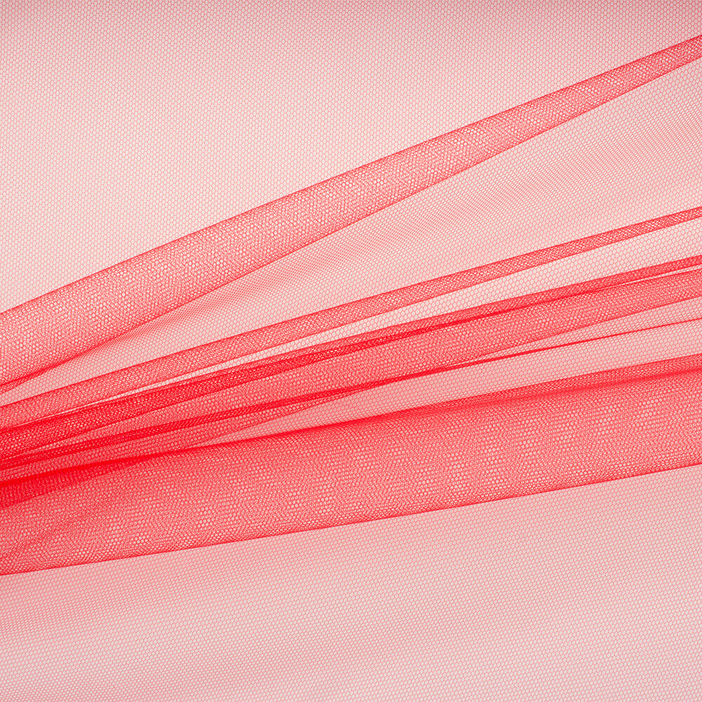 Bright Red Illusion Tulle