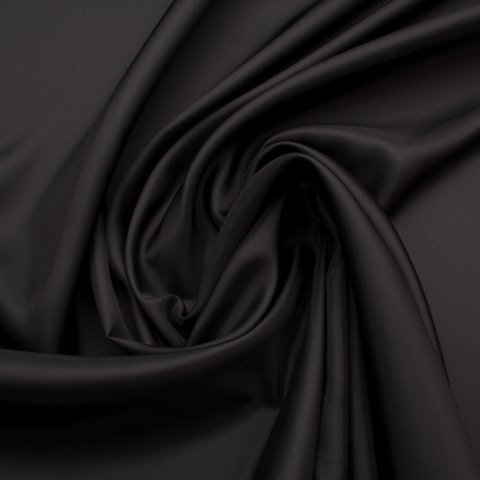 Jet Black Anti-Static Cupro Lining