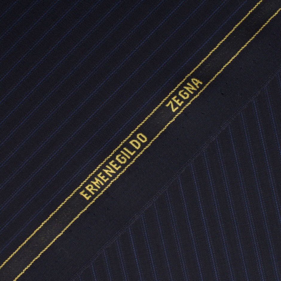 Midnight Blue Trofeo Superfine Wool Suiting (A 2m Piece)