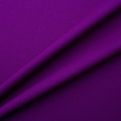 Electric Purple Single Wool Crêpe