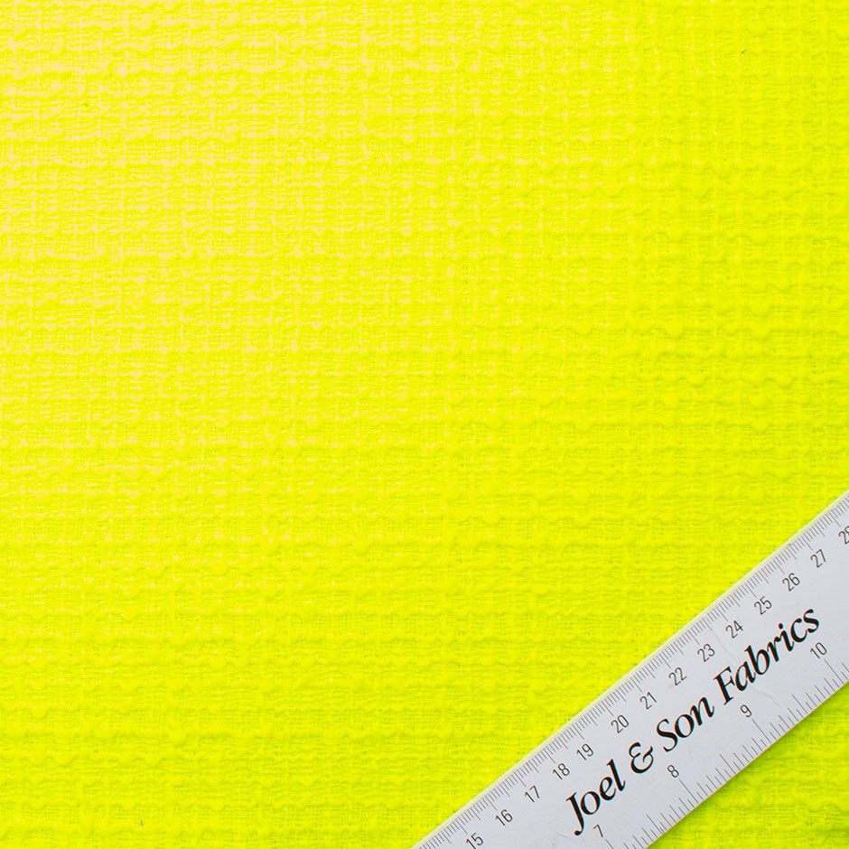 Fluorescent Wool Blend Bouclé