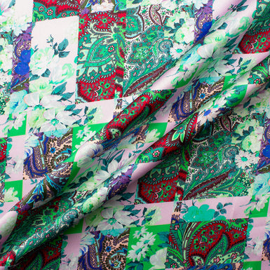 Ungaro Floral Patchwork Printed Silk