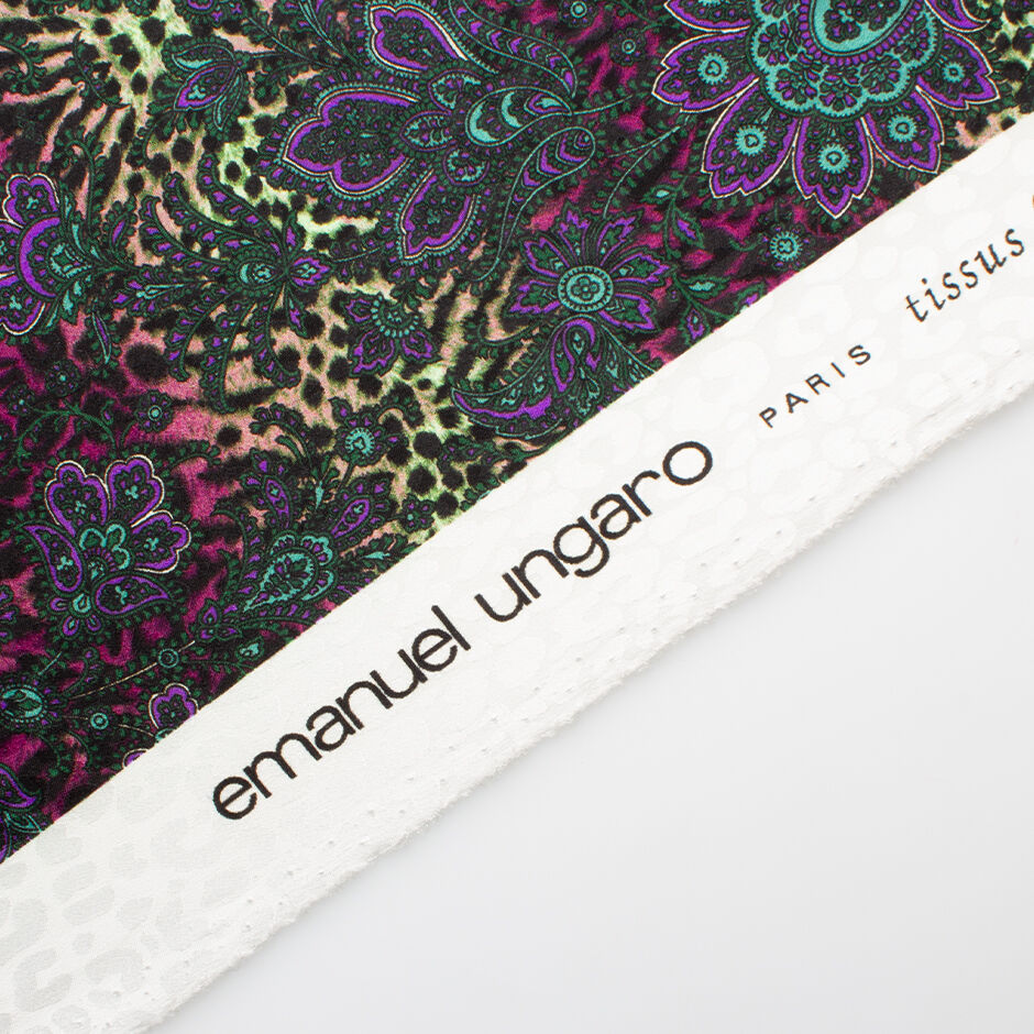 Multi-Coloured Floral & Animal Printed Silk Jacquard (A 2.60m Piece)