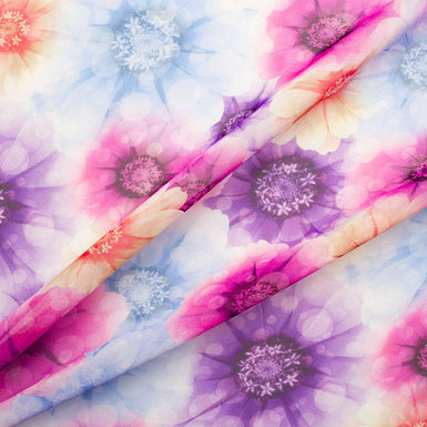 Multi Floral Printed Silk Georgette