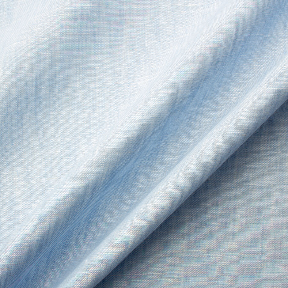 Light Blue Two-Tone Handkerchief Linen