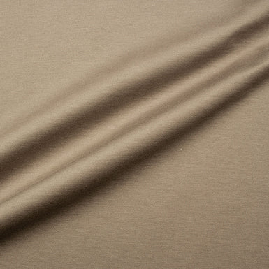 Two-Tone Taupe Double Sided Cotton Jersey
