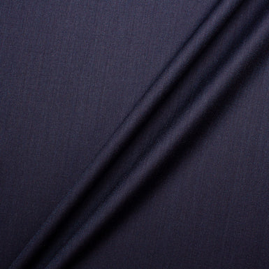 Dark Blue Superfine Melange Wool