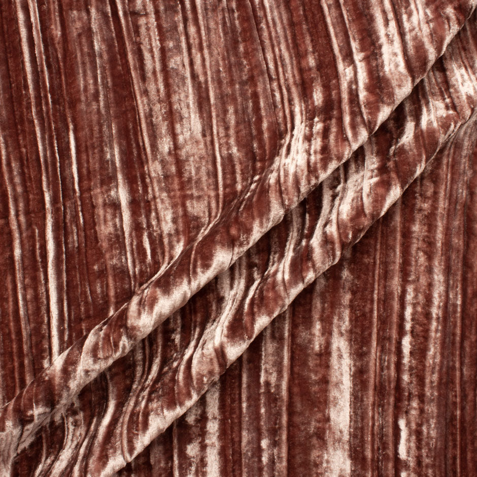 Pinky Beige Crushed Velvet