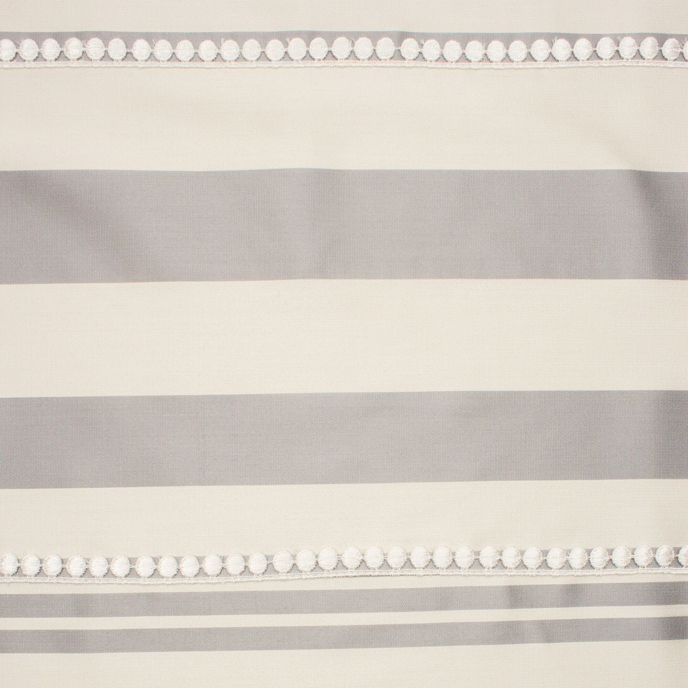 Grey Stripe Silk Mikado