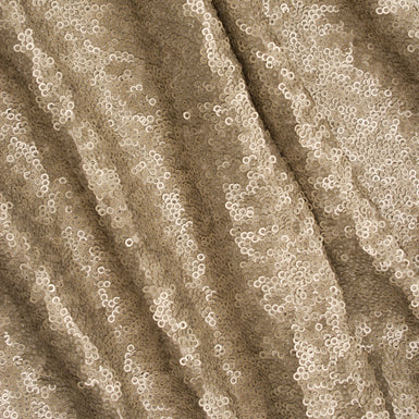 Champagne Stretch Sequin on Jersey