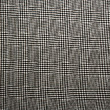 Prince of Wales Check Worsted Spun Cashmere