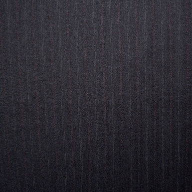 Ink blue Pinstriped Heritage Superfine Wool Suiting