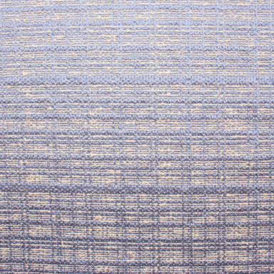 Periwinkle Blue & Ivory Metallic Bouclé Fabric