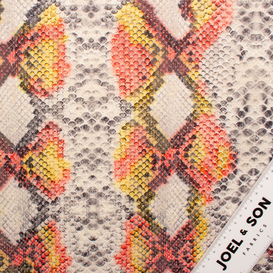 Snake Print Stretch Cotton Fabric
