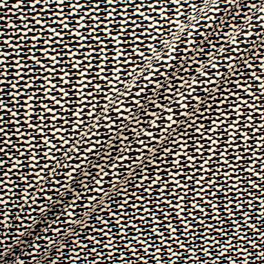 Black & Ivory Woven Ungaro Bouclé Fabric